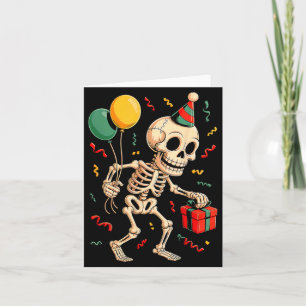 Skelett Geburtstag Lustig Frohes Halloween Bday fü Karte
