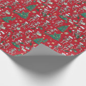 Skelett Geschenkpapier (Ecke)