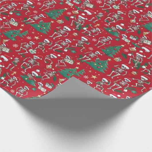 Skelett Geschenkpapier (Ecke)