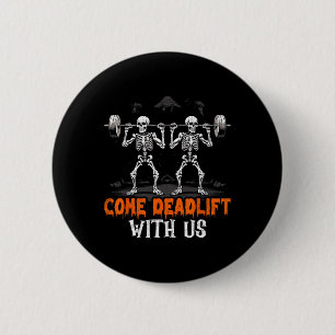 Skelett Gewichtheber Bodybuilder Workout Fitness Button