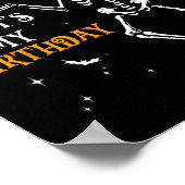 Skelett glückliches Halloween und ja, es ist mein  Poster (Ecke)