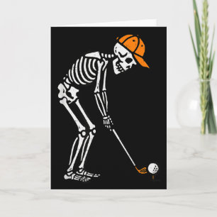 Skelett-Golf-Halloween-Golfer-Kostüm Dad Herren Bo Karte