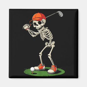 Skelett-Golf-Halloween-Kostüm Lustige Jungen Klein Magnet