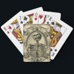 Skelett, Goth, mittelalterlich Spielkarten<br><div class="desc">Skelett von einem 16. Jahrhundert zeichnend….</div>