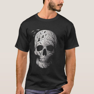Skelett-Gotik-Grafik-Horror-Schädel-Halloween-Tha T-Shirt
