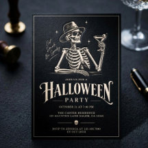 Skelett-Grusel-Cocktailparty Erwachsenes Halloween
