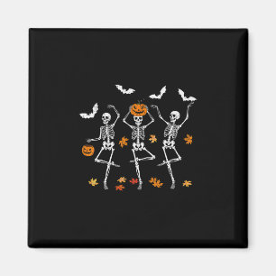 Skelett Gruselig Tanzend Herbst Halloween Erntedan Magnet
