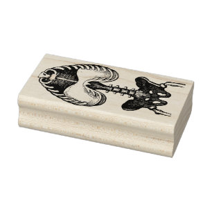 Skelett Gummistempel