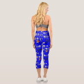 Skelett-Halbkugel Capri Leggings (Rückseite)