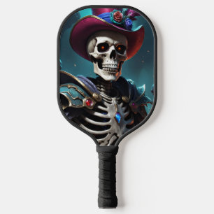Skelett, Halloween, Cap, Fantasie, Krieger, Schäde Pickleball Schläger