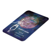 Skelett/ Halloween Hochzeit /Save the Date Magnet (Linke Seite)
