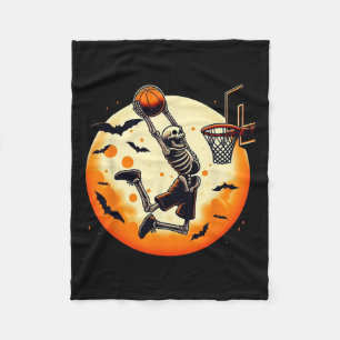 Skelett Halloween Men Boys Basketball Halloween Fleecedecke