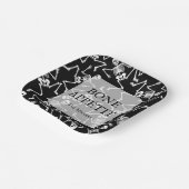 Skelett Halloween-Party Black Pappteller (Gewinkelt)