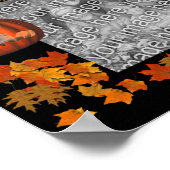 Skelett Halloween Rahmen hinzufügen Ihr Foto Poster (Ecke)