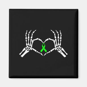 Skelett-Hand-Herz-Bewusstseinsband für psychische  Magnet
