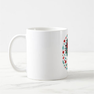 Skelett-Hand-Rot-Rosen-Sträußchen-Gotisches-Tattoo Kaffeetasse