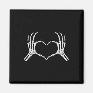 Skelett Hände Herz Zeichen Vintage Halloween Kostü Magnet