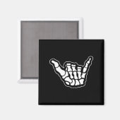 Skelett Hang Loose Tasche Magnet (Vorderseite/Rückseite)