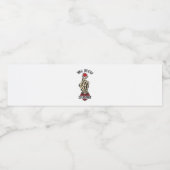 Skelett Herz bis Tod tun uns Teil Wasserflaschenetikett (Einzelnes Label)