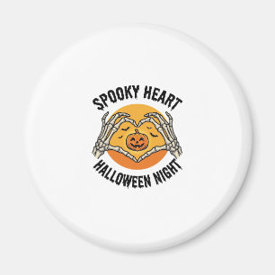 Skelett Herz Halloween Vintage Hände Design_1 Magnet