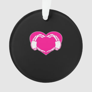 Skelett-Herz-Hände Gothic Klassischer Look Ornament