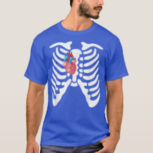Skelett Herzkäfig, Erwachsene Kinder Witziges Hall T-Shirt