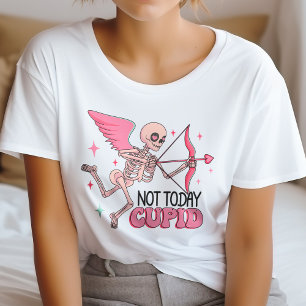 Skelett heute nicht Cupid Anti Valentine T-Shirt