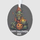 Skelett-Hexen-Schmuck Ornament (Vorderseite)