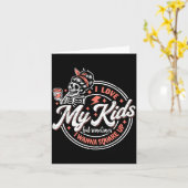 Skelett Ich liebe meine Kinder, aber manchmal wüns Karte (Gelbe Blume)