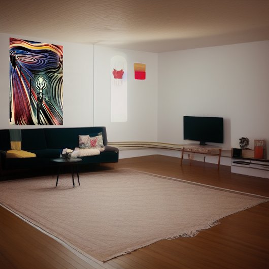 Skelett im Anzug | AI Art Poster