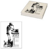 Skelett im Friedhof mit Skull Rubber Art Briefmark Gummistempel (Stempel)