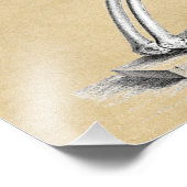 Skelett im Gebet Fotodruck (Ecke)