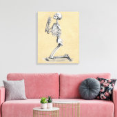 Skelett im Gebet Leinwanddruck (Insitu (Wohnzimmer))