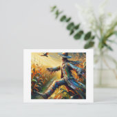 Skelett im Maisfeld, Postkarte (Stehend Vorderseite)