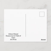 Skelett im Maisfeld, Postkarte (Rückseite)