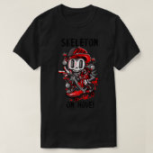 Skelett in Bewegung T-Shirt (Design vorne)