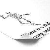 Skelett in dir fotodruck (Ecke)