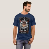 Skelett Kaffeearot-Kartenjunge T-Shirt (Vorne ganz)