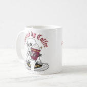 Skelett Kaffeetoter Kaffeetasse (Vorderseite Links)