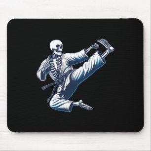 Skelett Karate Kick Martial Arts Kickboxen MMA F Mousepad