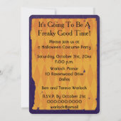 Skelett keine Knochen über es Halloween-Party Einladung (Rückseite)