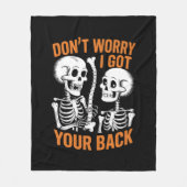 Skelett Keine Sorge, ich Got dein HinterHalloween Fleecedecke (Vorderseite)