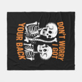 Skelett Keine Sorge, ich Got dein HinterHalloween Fleecedecke (Vorderseite (Horizontal))