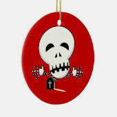 Skelett Keramikornament (Rechts)