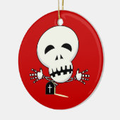 Skelett Keramikornament (Links)
