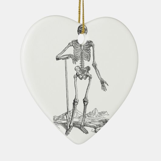 Skelett Keramikornament (Rechts)