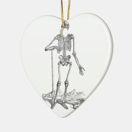 Skelett Keramikornament (Links)