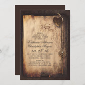 Skelett Key Herlock Probe Dinner laden Einladung (Vorne/Hinten)