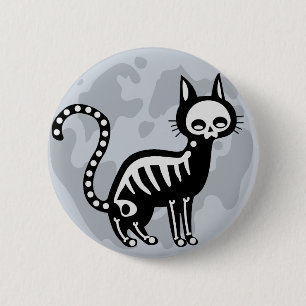 Skelett-Knopf Button