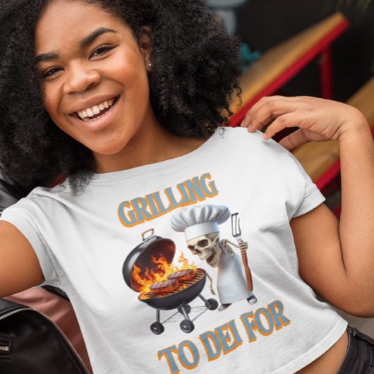 Skelett-Koch grillen für T-Shirt